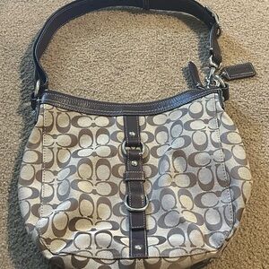 EUC Signature Coach shoulder bag